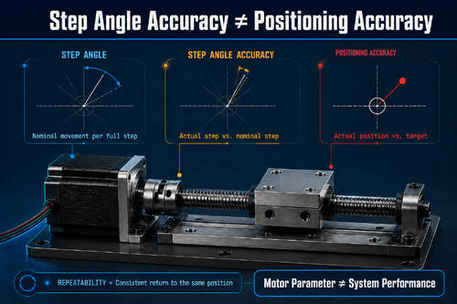 Derniers blogs de l'entreprise sur Is Step Angle Accuracy the Same as Positioning Accuracy?
