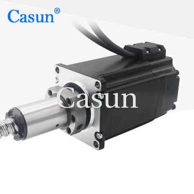 Bon prix 1.8 degré 2 phase Nema 23 Tr10*12 Boule vis à pas moteur 76mm corps avec encodeur En ligne