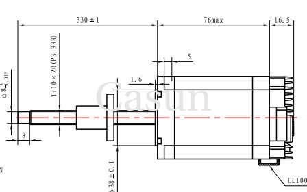 Bon prix NEMA 23 Moteur pas à pas intégré à vis à plomb externe 2N.M Moteur pas à pas intégré en captivité En ligne