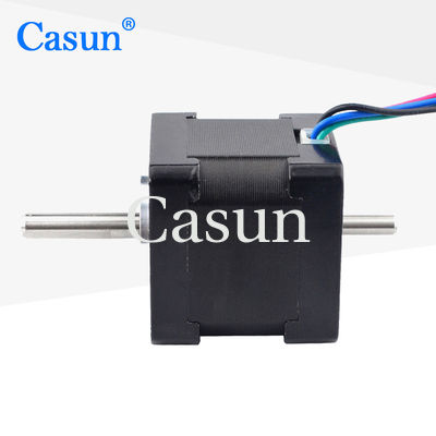 Bon prix Le moteur à double arbre Nema 14 stepper 4 conduit 34mm 1.8deg 18Ncm 25.56oz.in 0.8A step motor En ligne