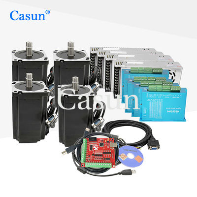 bloc alim. Mach3 de Kit Driver de moteur pas à pas de boucle bloquée de la NEMA 34 du kit 86x86x107mm 4.5N.M de machine de laser