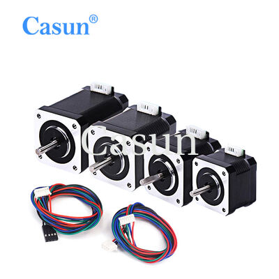 Bon prix Moteur pas à pas hybride en acier avec une tension nominale de 120V, un couple de 21kg.cm et un arbre découpé en D de 5mm pour l'automatisation industrielle En ligne